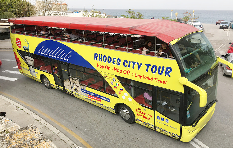 Rhodes City Tour with Open Bus