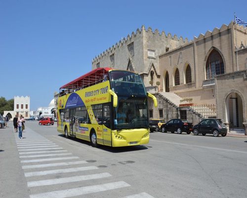 Rhodes City Tour Open Bus Mandraki | Captains Tours