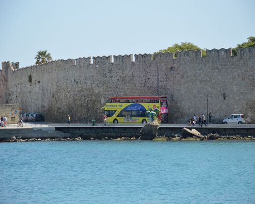 Rhodos Stadtrundfahrt mit offenem Bus | Captains Tours Reisebüro Rhodos, Griechenland