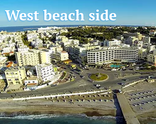 Pláž Western Side (Grand Hotel) | Otevřená autobusová zastávka