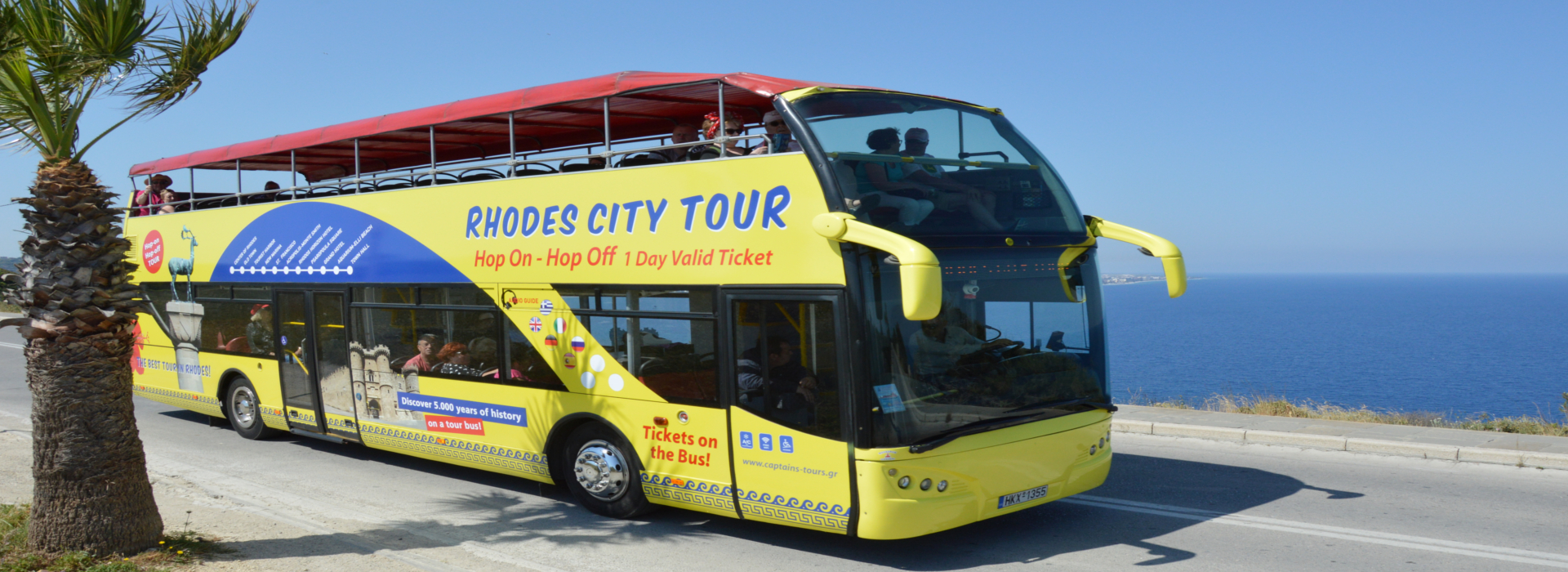 Rhodos Stadtrundfahrt mit offenem Bus | Captains Tours